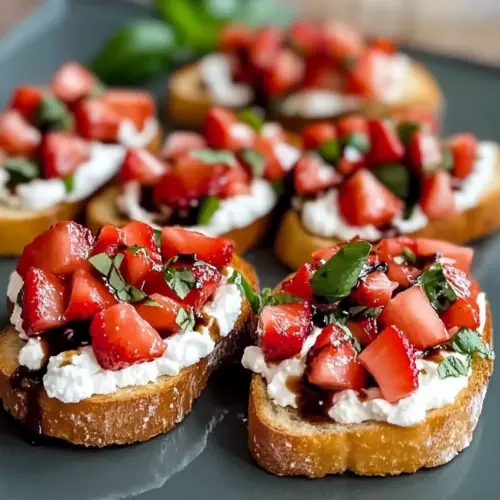 Strawberry Ricotta Bruschetta