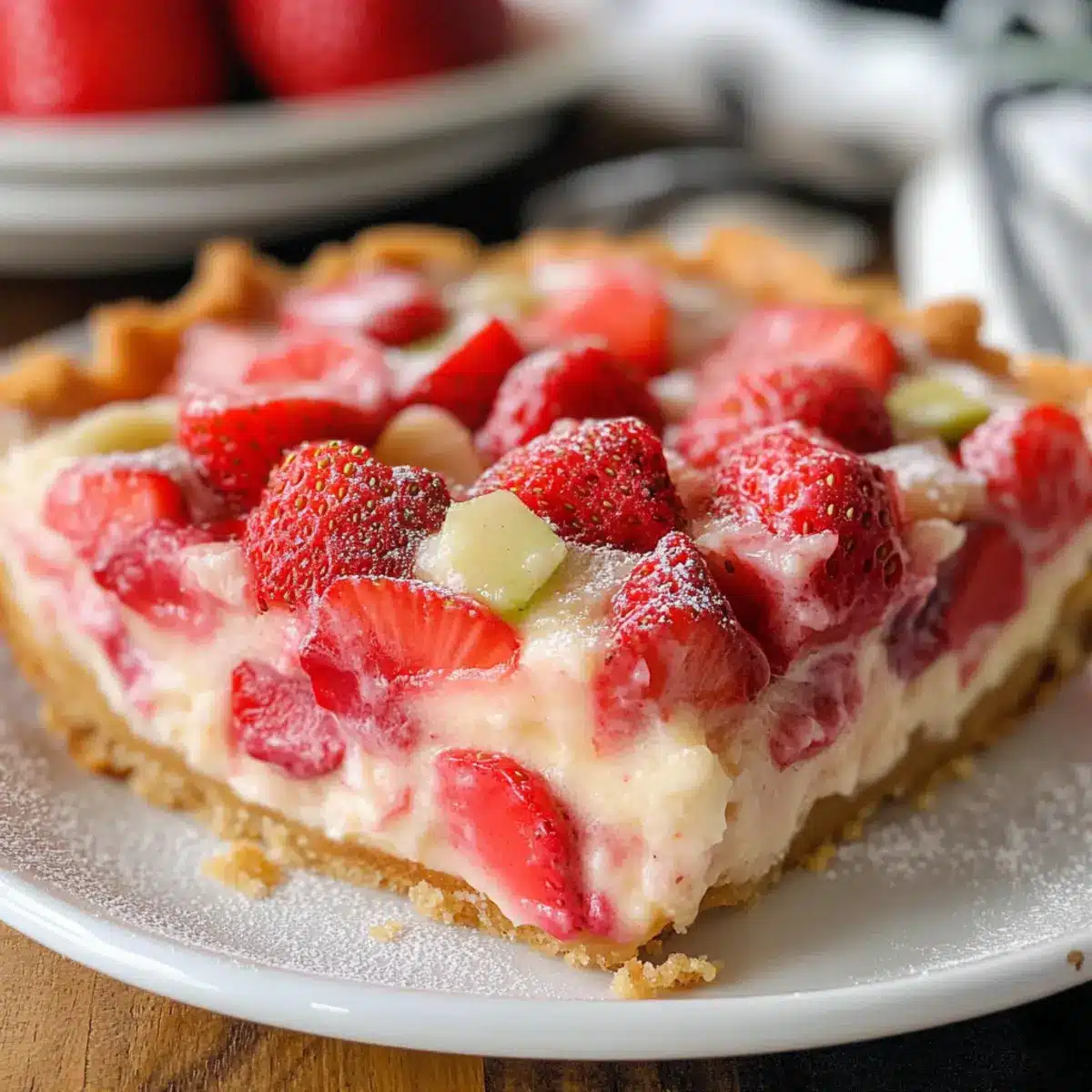 Strawberry Rhubarb Custard Dessert