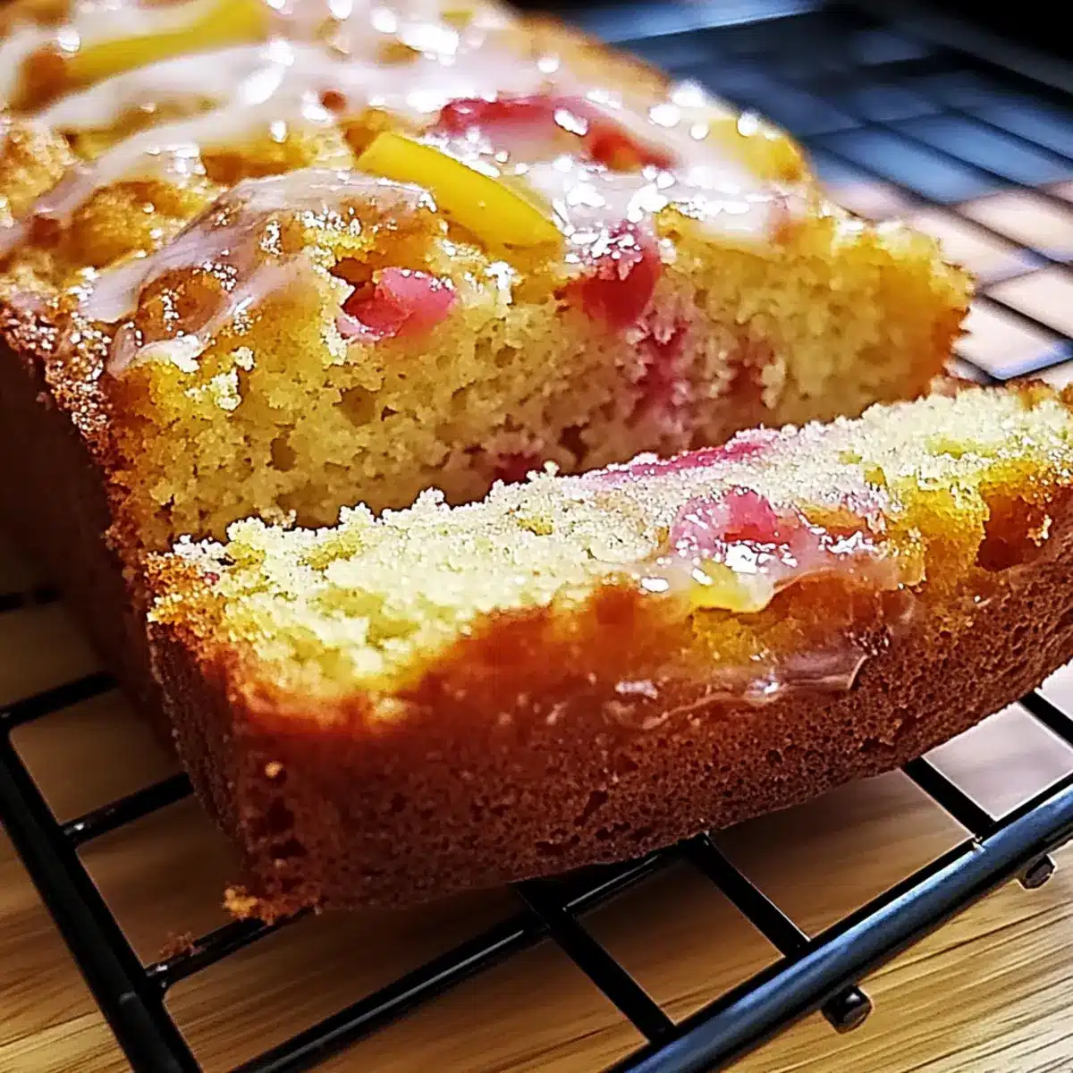 Lemon Rhubarb Sunshine Loaf