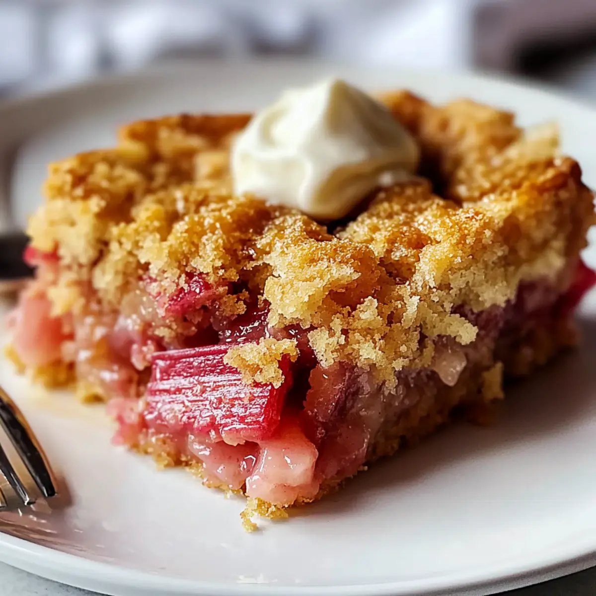 Rhubarb Dump Cake