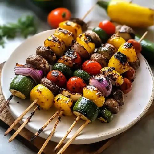 Mediterranean Grilled Vegetable Skewers