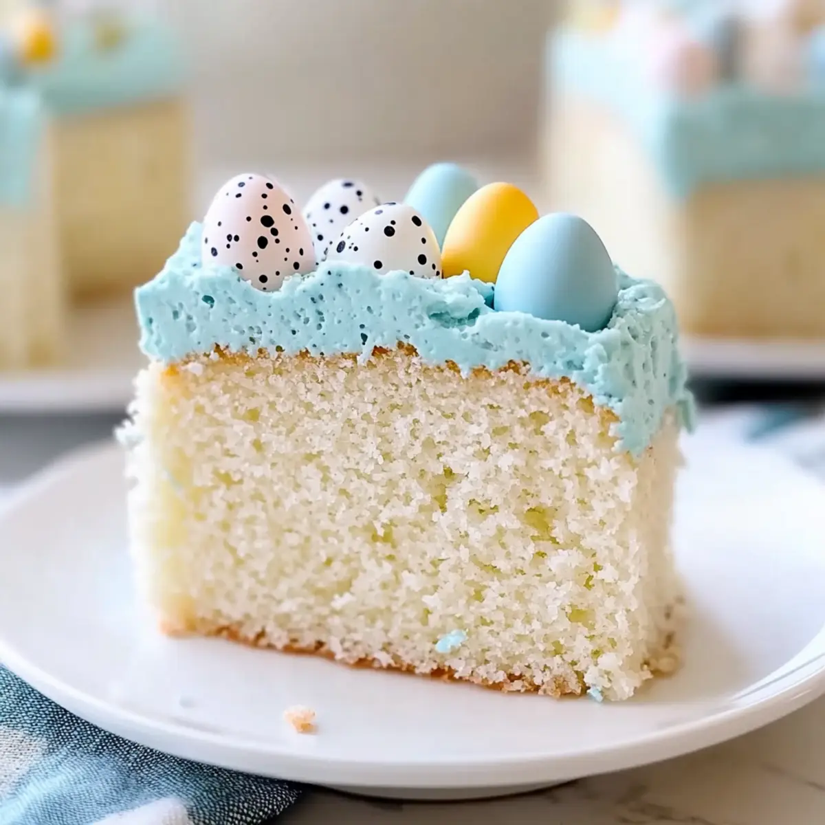 Easter Speckled Egg Snack Cake