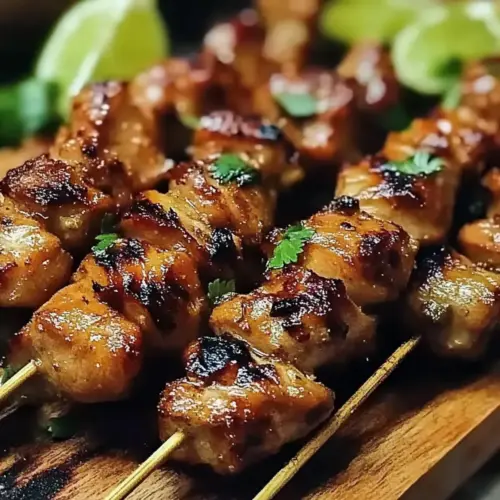Grilled Thai Coconut Chicken Skewers