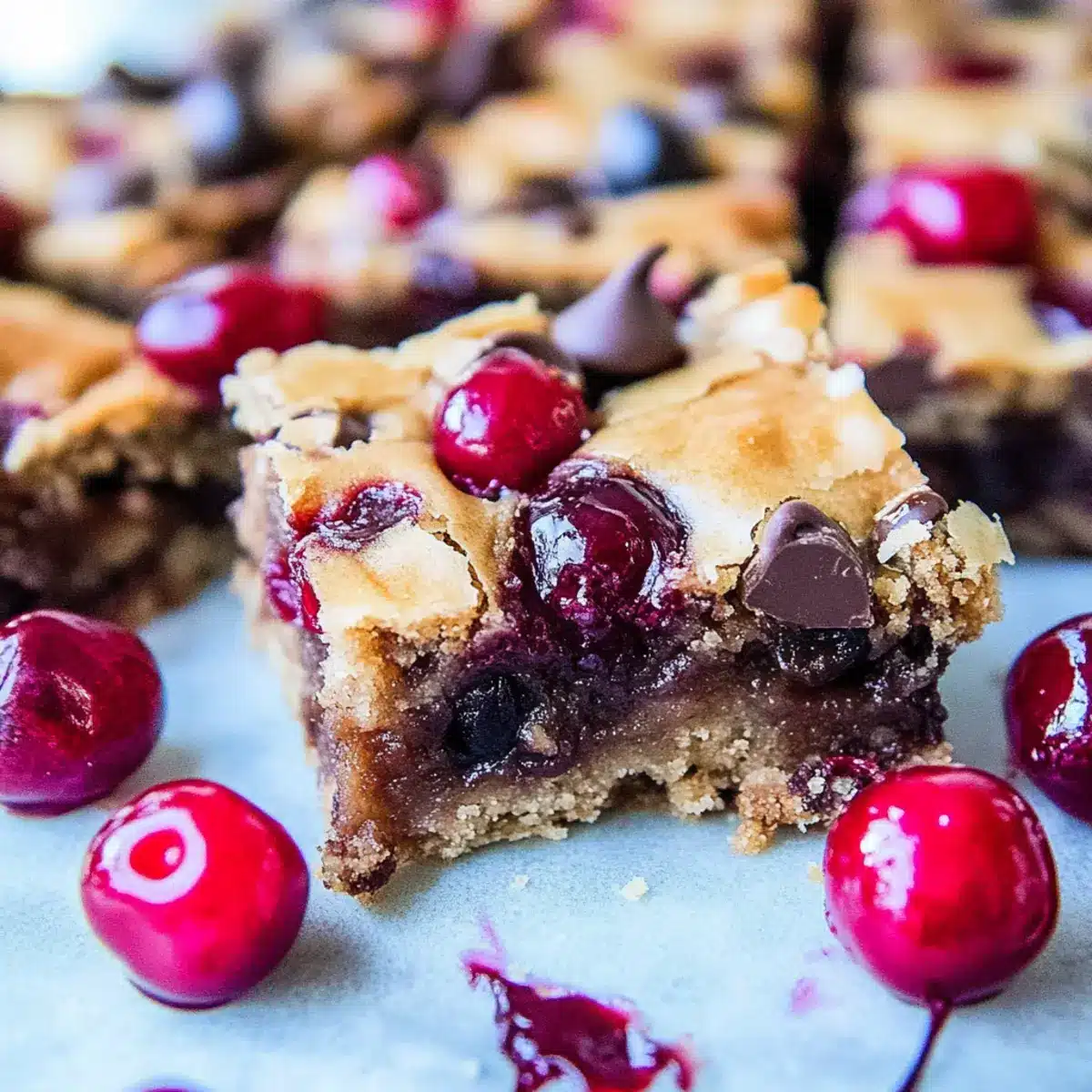 Chocolate Chip Cherry Bars