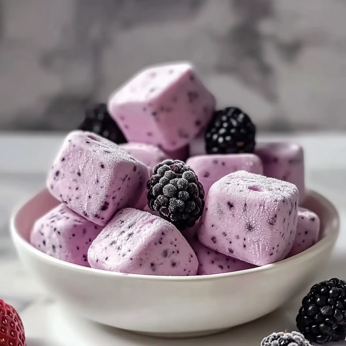Protein Ice Cube Tray Frozen Yogurt Bites