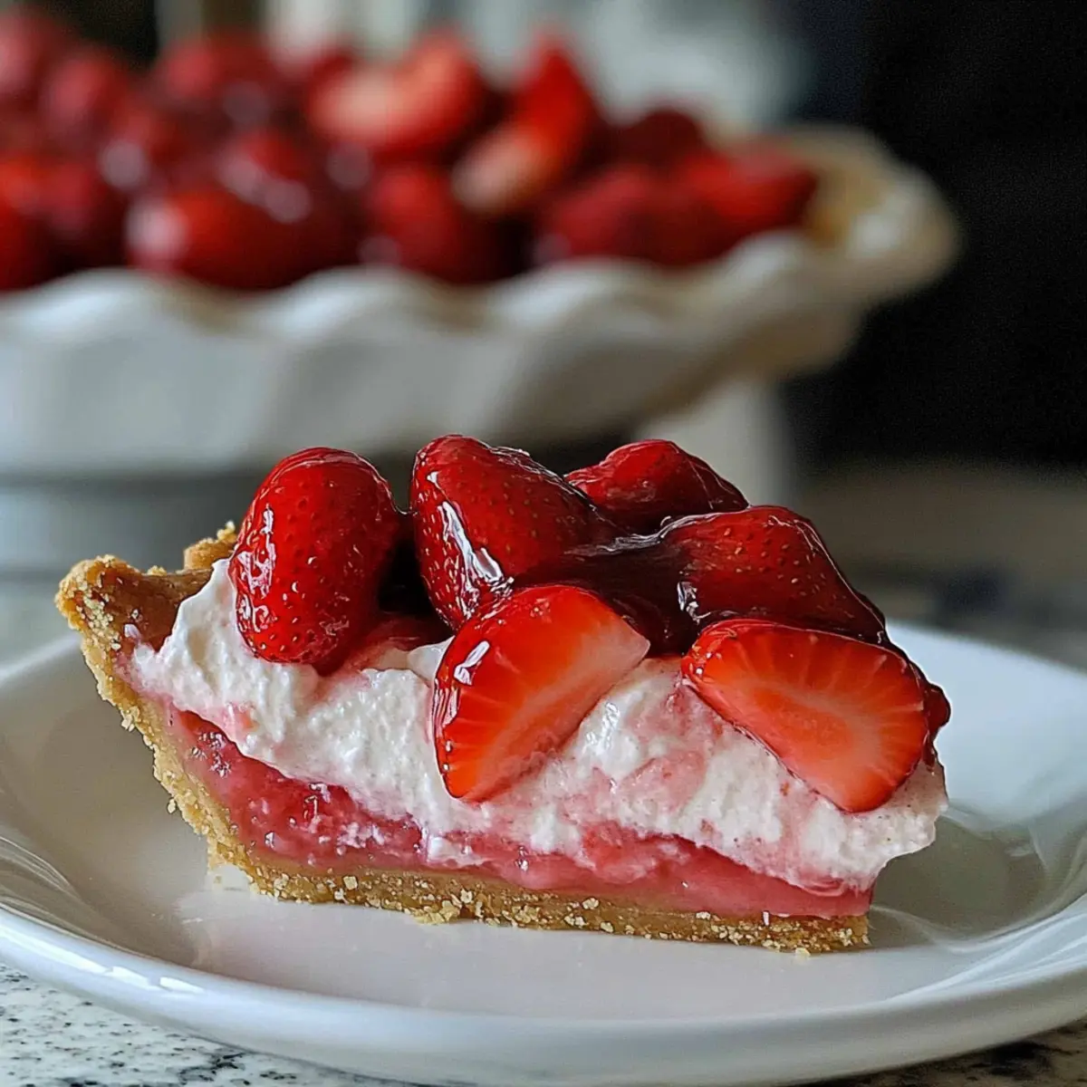 Mother's Day Strawberry Cream Cheese Pie