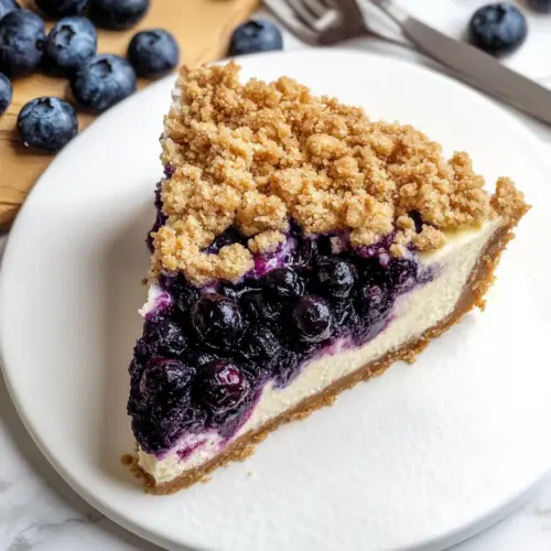 Blueberry Crumble Cheesecake