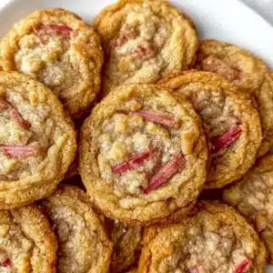 Brown Sugar Rhubarb Cookies