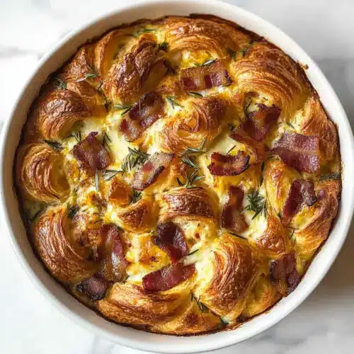 Croissant Breakfast Casserole