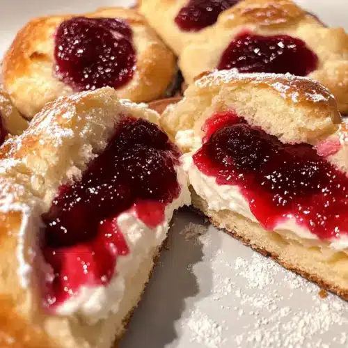 Sourdough Cherry Cheesecake Buns