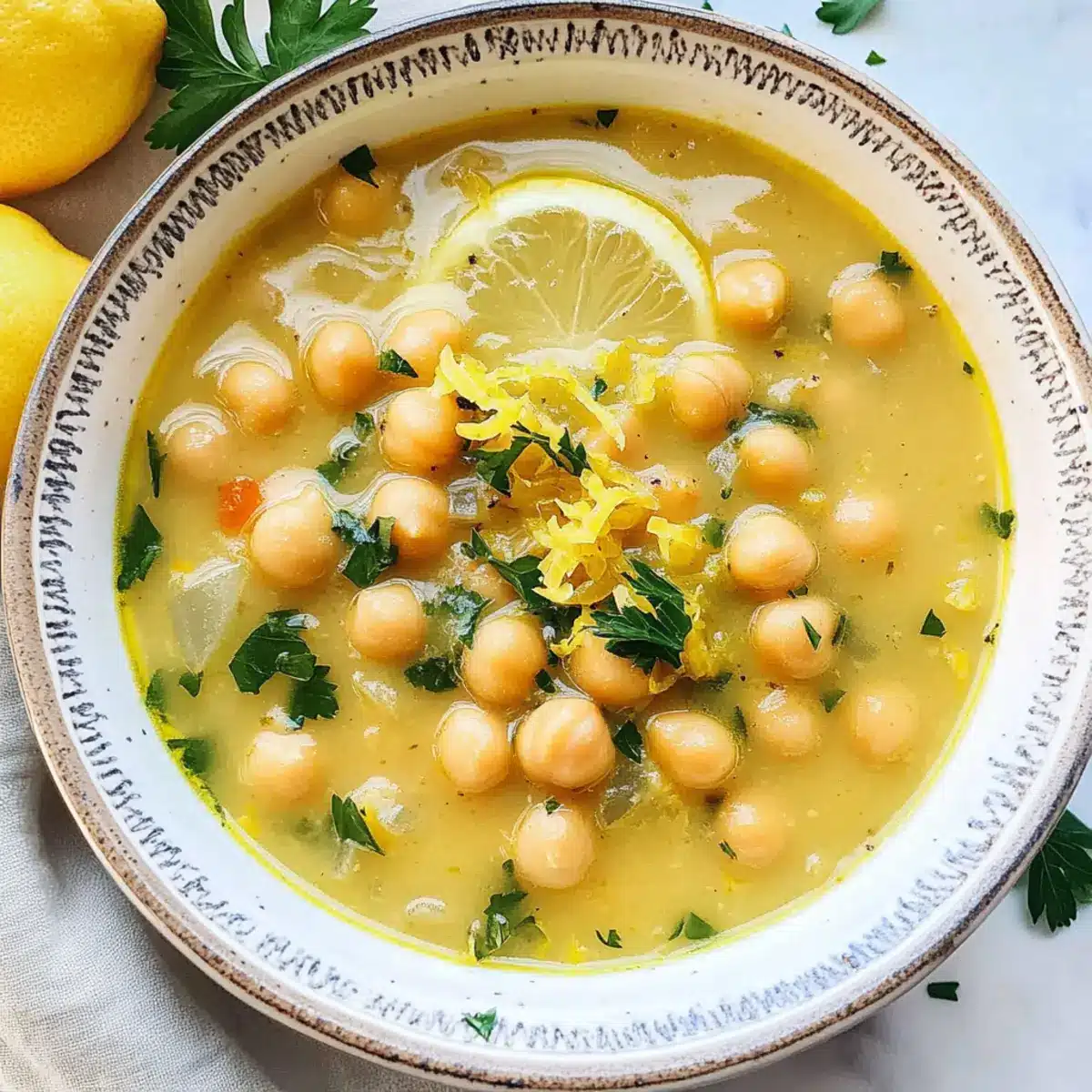 Lemon Chickpea Soup
