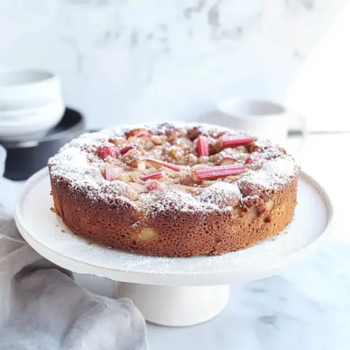 Healthy Rhubarb Cake