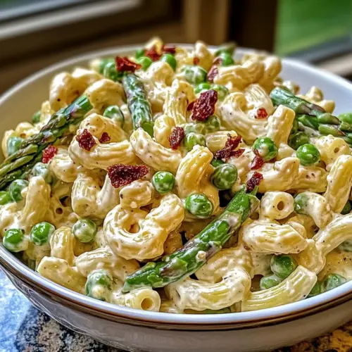 Lemon-Dijon Asparagus and Pea Macaroni Salad