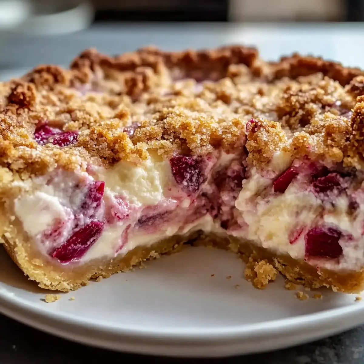 Rhubarb Sour Cream Pie