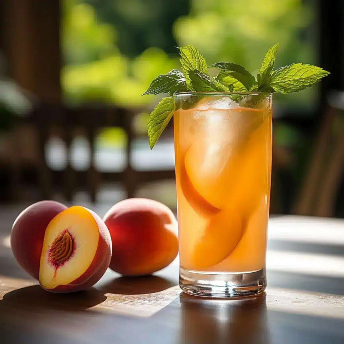 Peach Bellini Mocktail