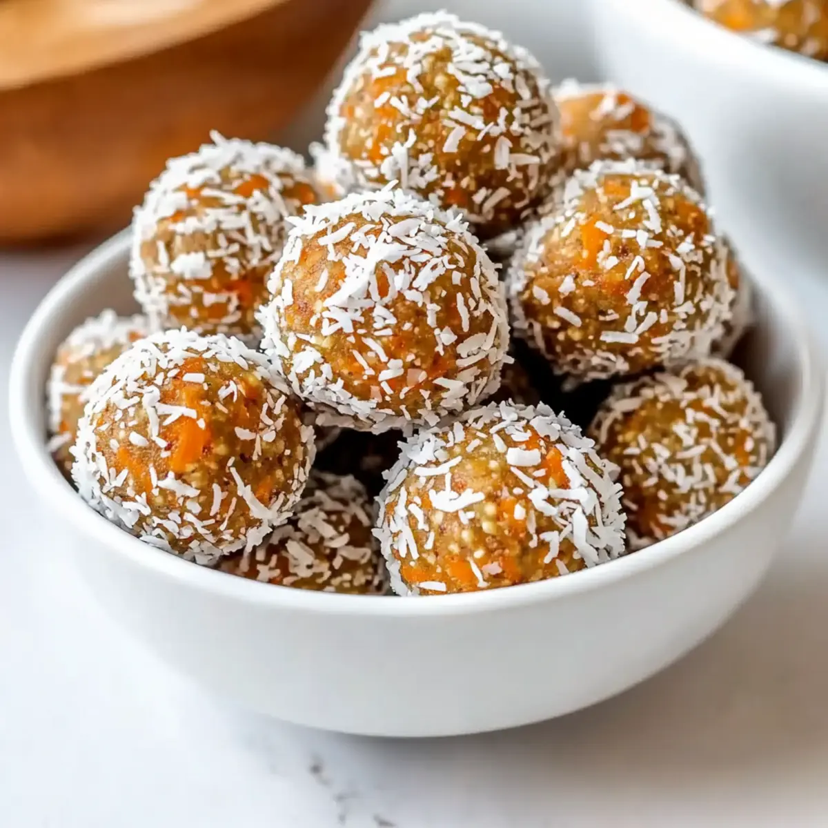 No-Bake Easter Carrot Cake Energy Balls