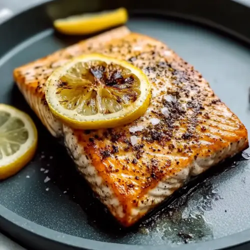 Grilled Salmon on Blackstone