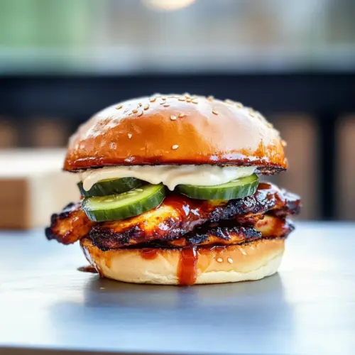 Korean BBQ Grilled Chicken Sandwich