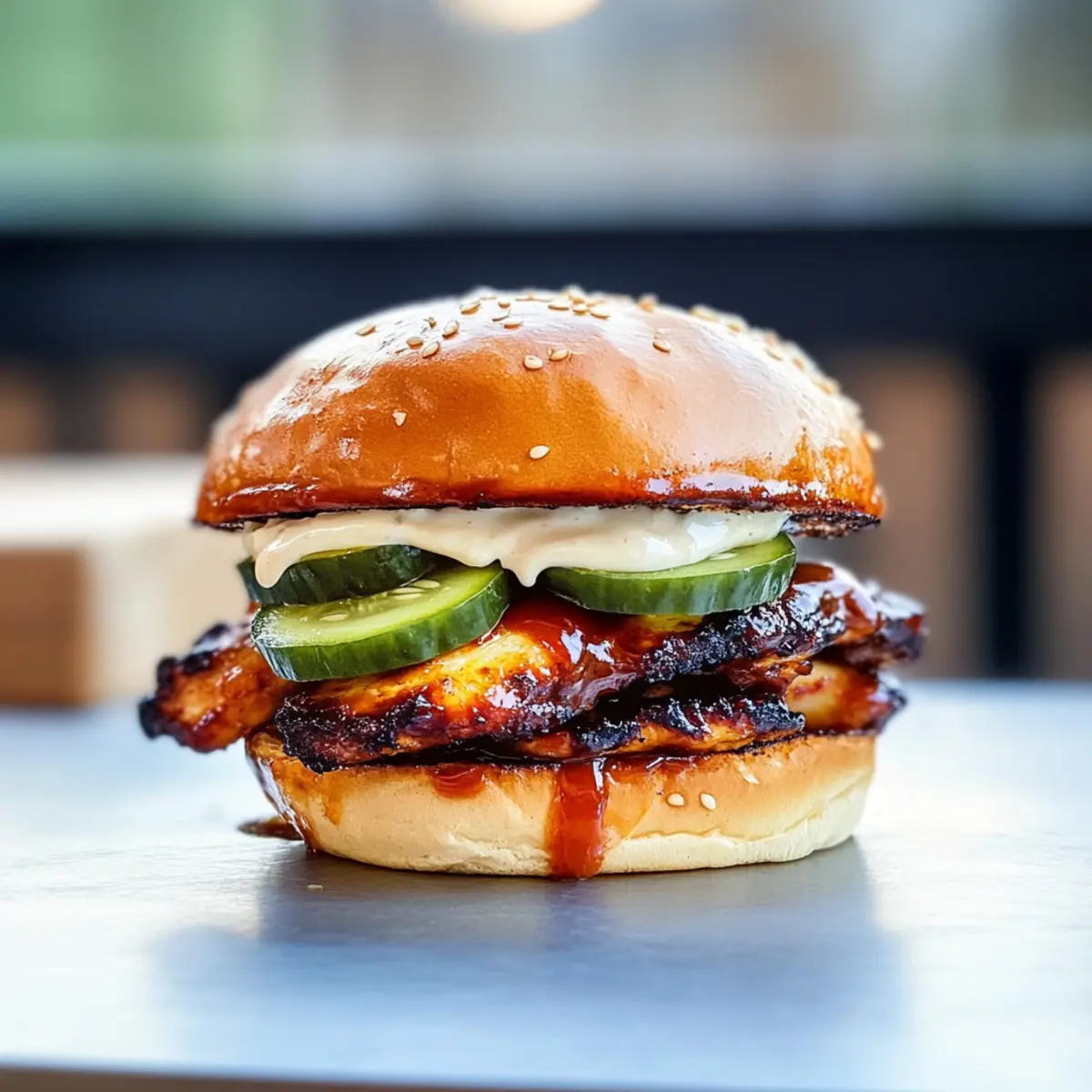 Korean BBQ Grilled Chicken Sandwich
