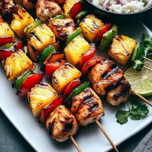 Chicken and Pineapple Skewers