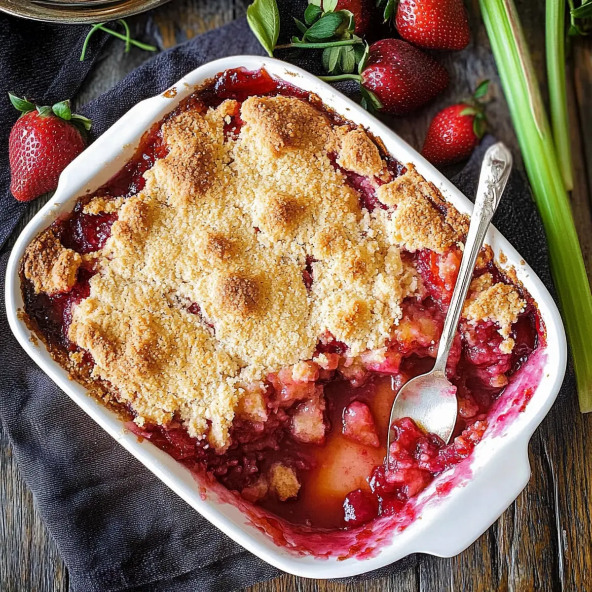 Strawberry Rhubarb Cobbler
