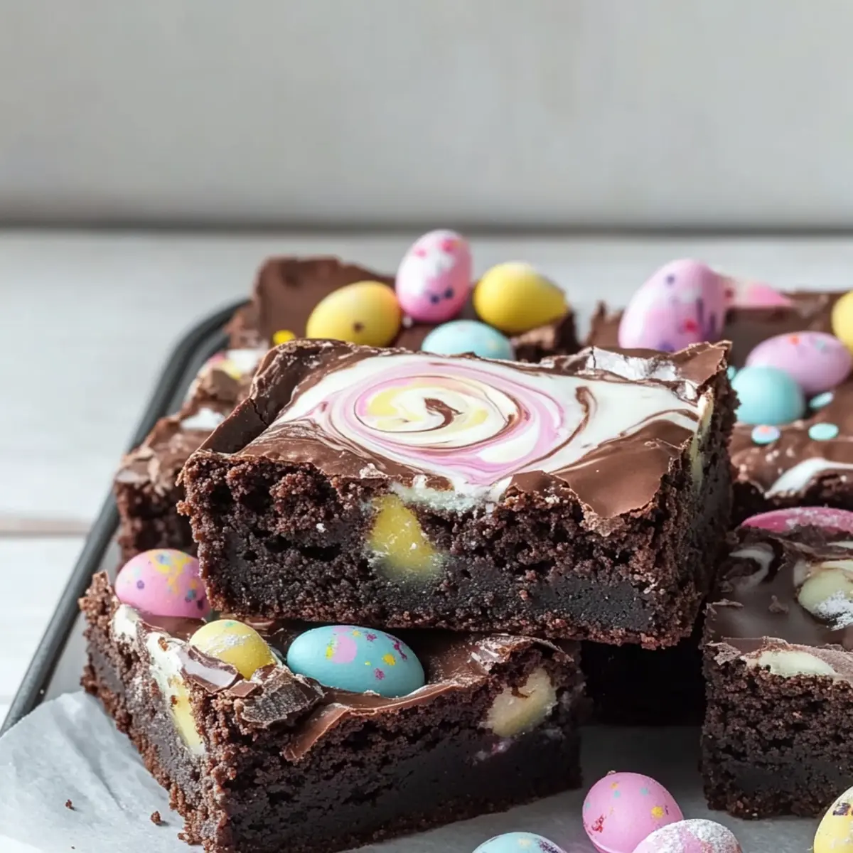 Decadent Easter Brownies