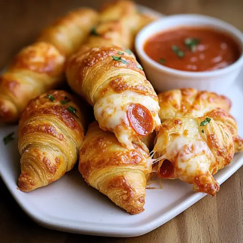 Pepperoni Pizza Crescent Rolls