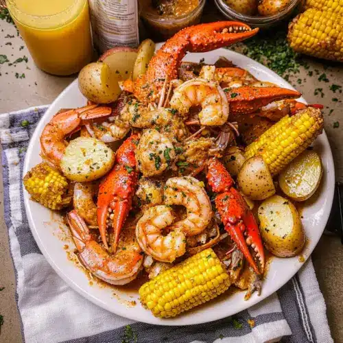 Cajun Seafood Boil with Garlic Butter Sauce