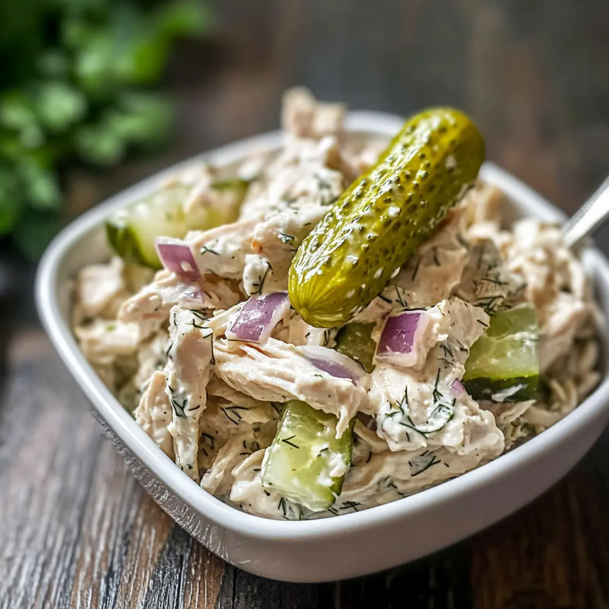 Dill Pickle Chicken Salad