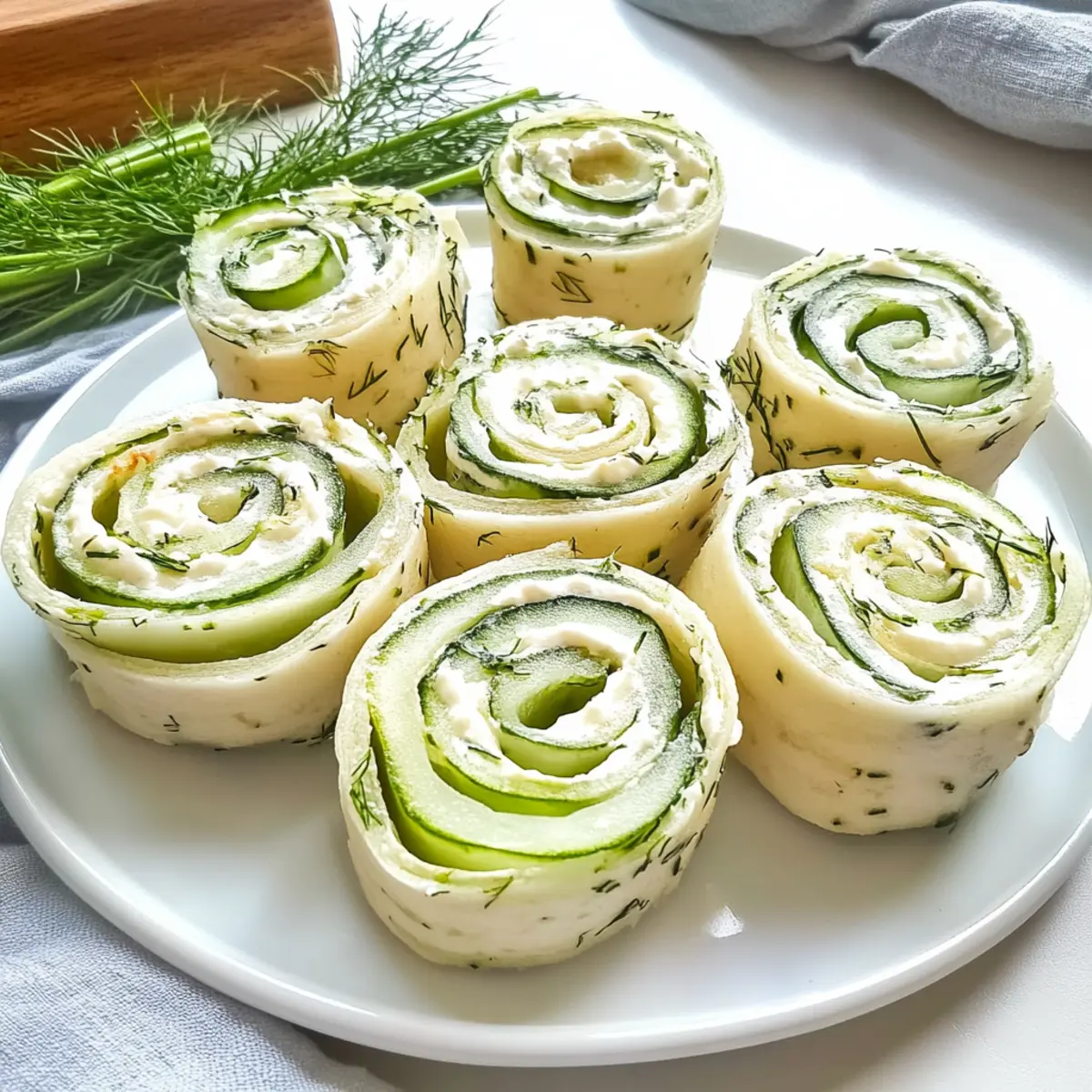 picnic idea Cucumber Dill Pinwheels