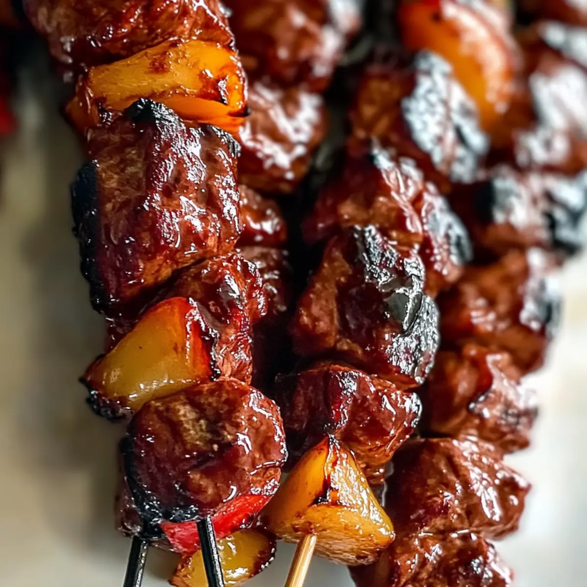 Grilled Teriyaki Steak Kabobs