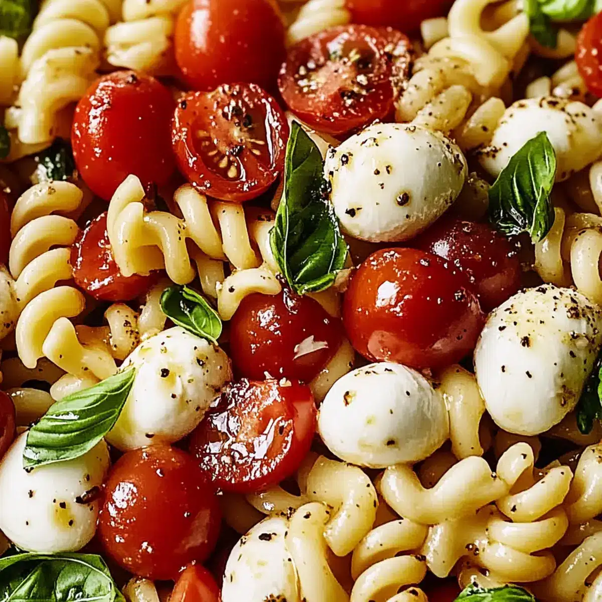 picnic idea Caprese Pasta Salad