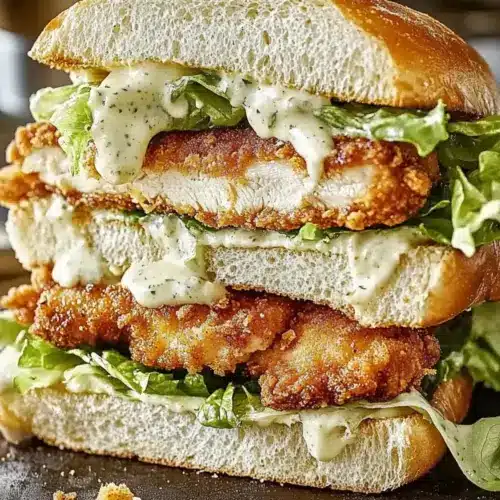 Crispy Chicken Caesar Sandwiches