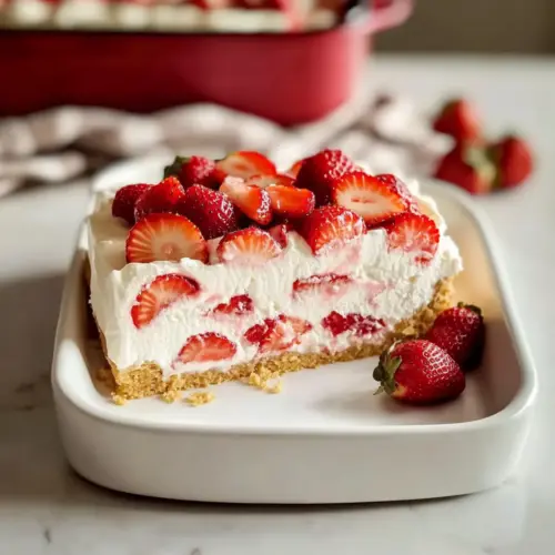 mothers day Strawberry Cream Cheese Icebox Cake
