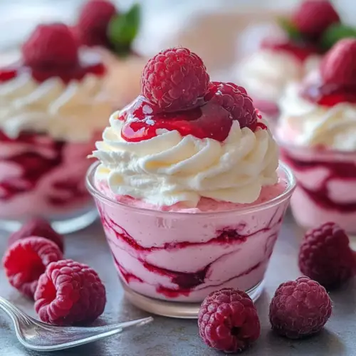 mothers day Raspberry Cheesecake Mousse Cups