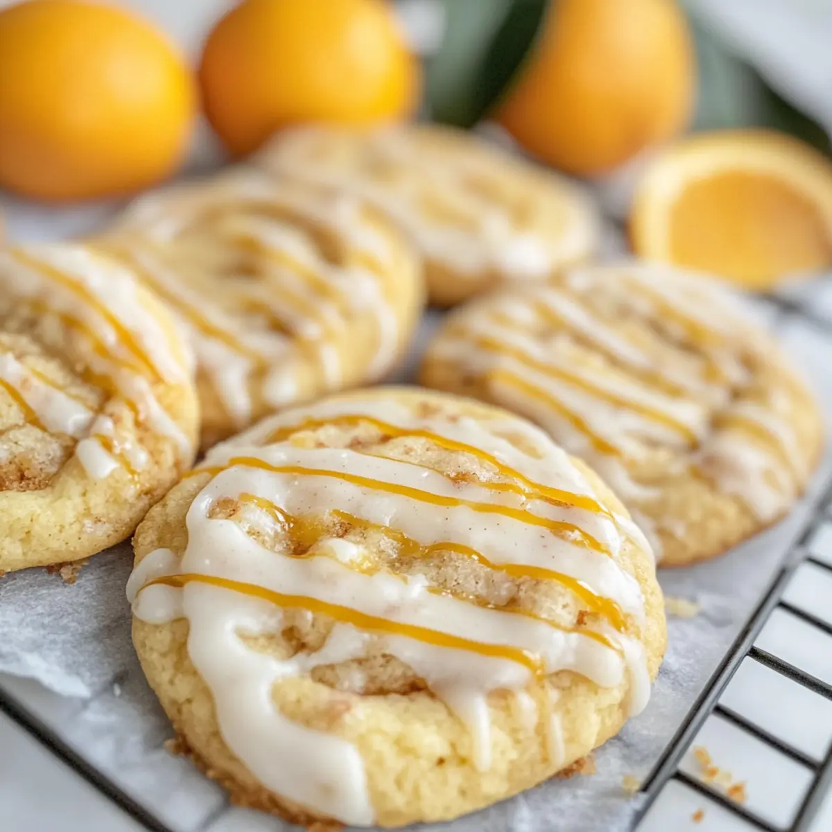 mothers day Orange Sweet Roll Cookie
