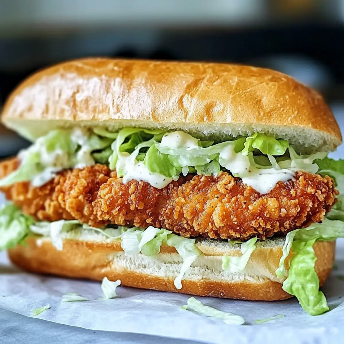 Crispy Chicken Caesar Sandwich