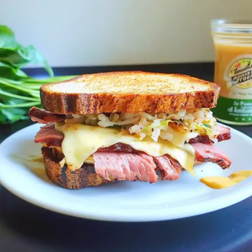 Pastrami on Rye Bread Sandwich