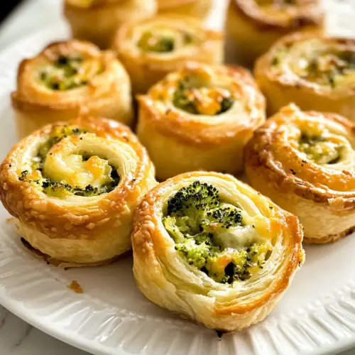 Broccoli Cheese Pinwheels