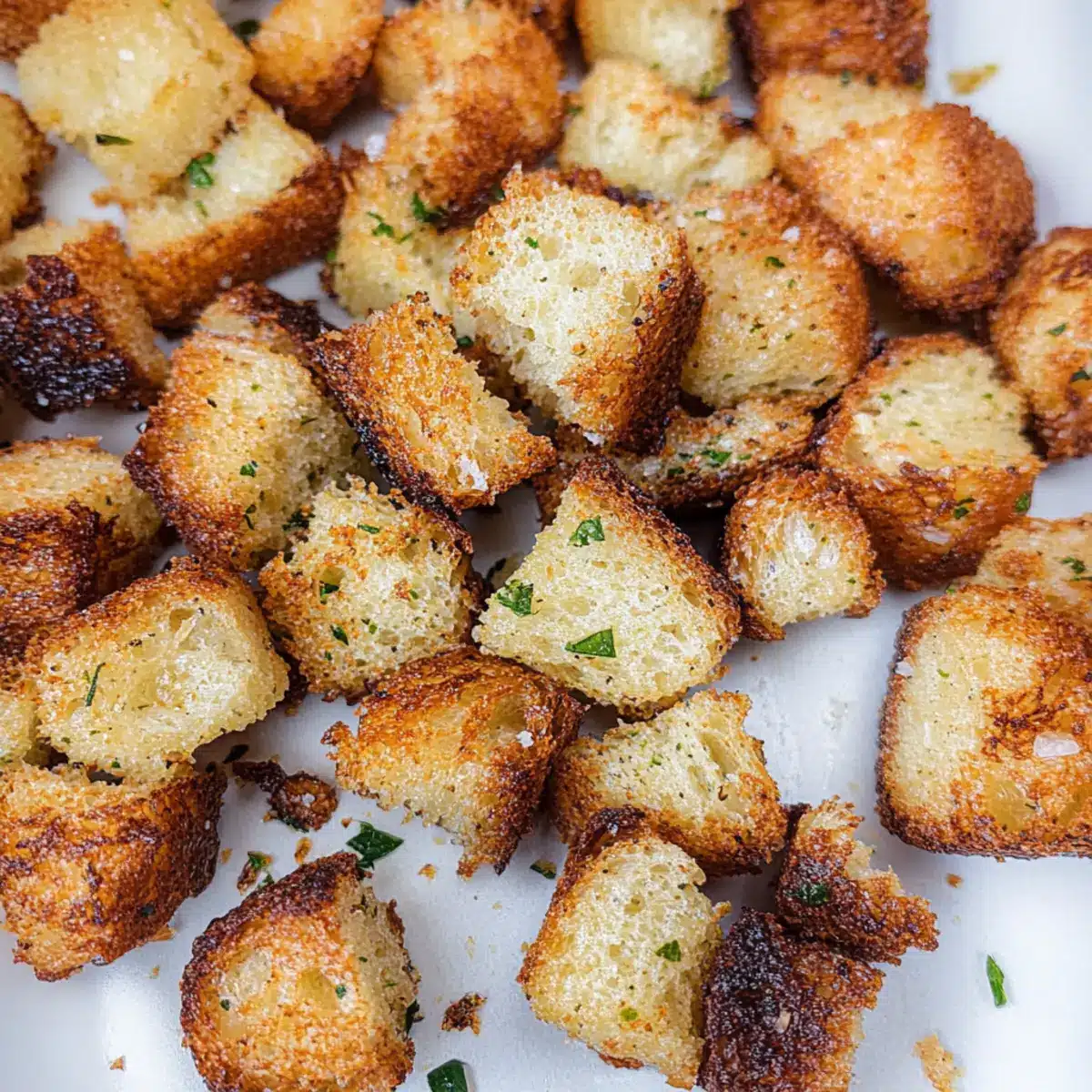 Homemade Garlic Butter Croutons