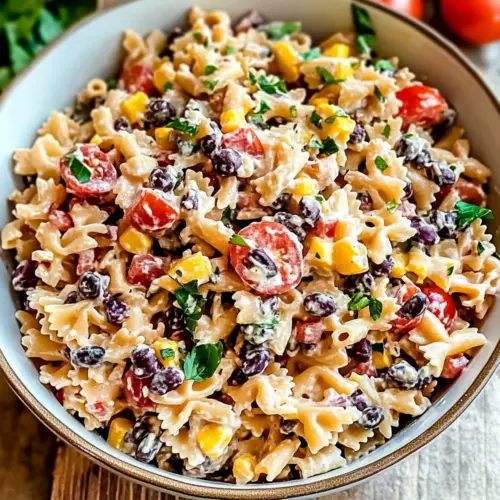Cowboy Pasta Salad for Picnic Potlucks
