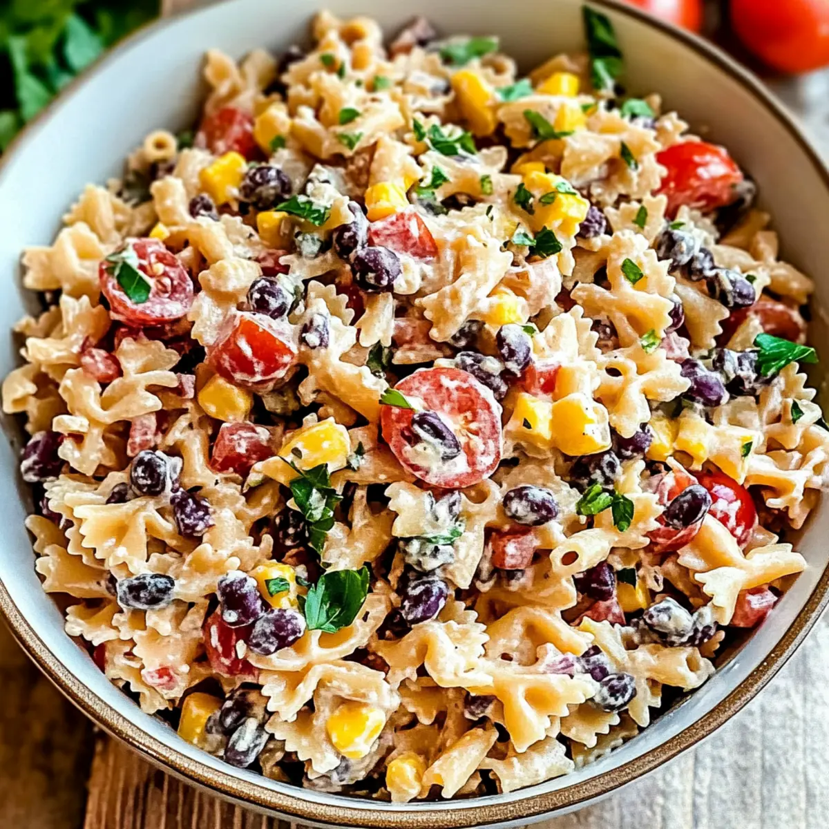 Cowboy Pasta Salad for Picnic Potlucks