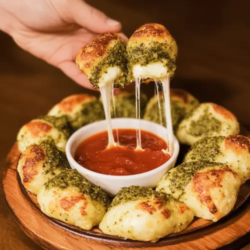 Pesto Cheese Bombs