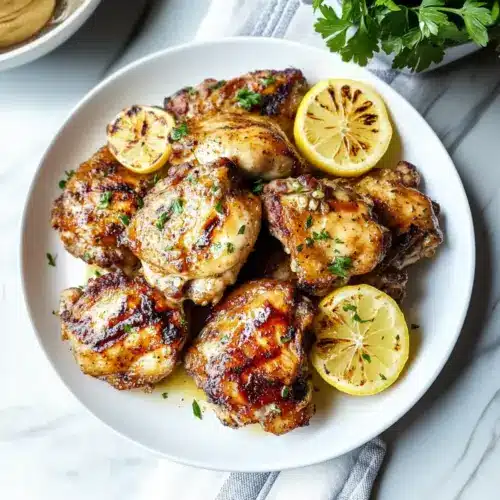 Lemon Garlic Chicken Thighs