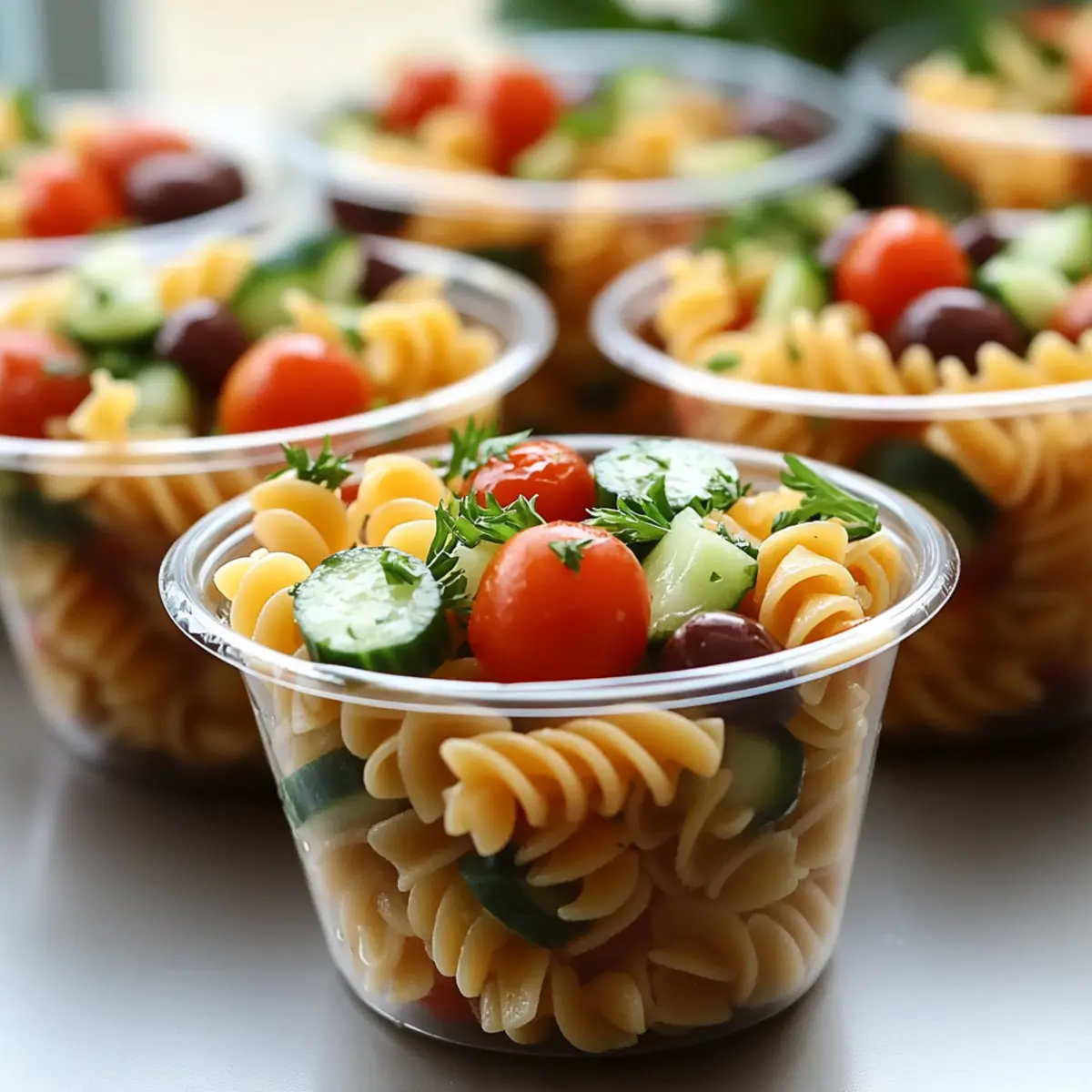 picnic idea Pasta Salad Cups