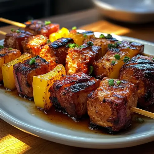 Sweet and Savory BBQ Skewers