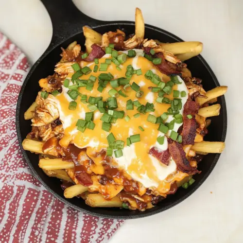 BBQ Chicken Loaded Fries
