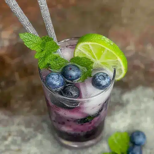 Blueberry Mojito Mocktail