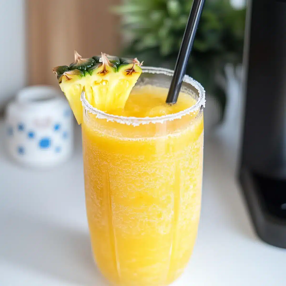 Pineapple Orange Juice Slushie