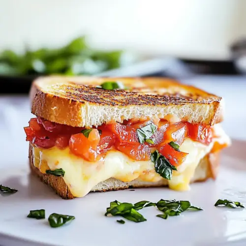 Bruschetta Grilled Cheese Sandwich